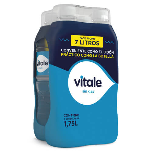 Agua Vitale s/gas 1.75 lt Pack x4