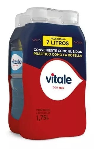 Agua Vitale c/gas 1.75 lt Pack x4