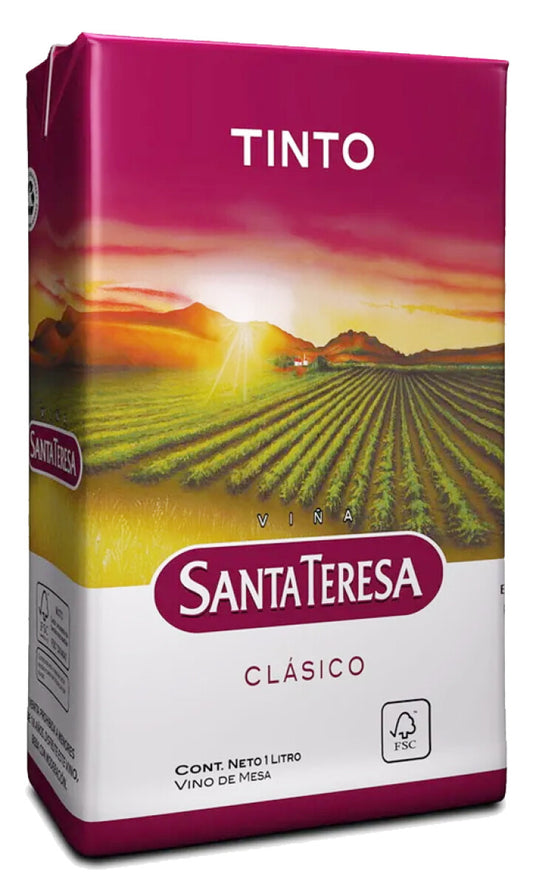 Vino Tetra Clásico Santa Teresa Tinto 1 L